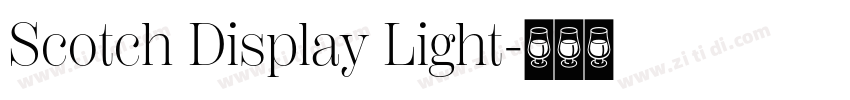 Scotch Display Light字体转换